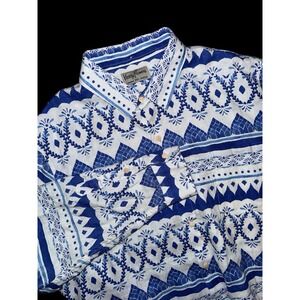 Kenny Flowers Shirt Mens 3XL White‎ Long Sleeve Limited Edition The Espana Linen